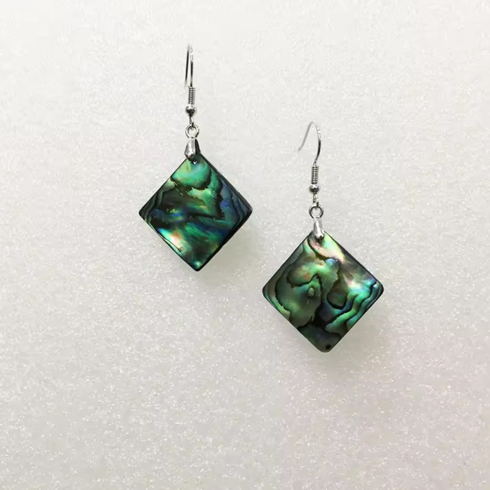 Natural Abalone Shell Earrings - image 7